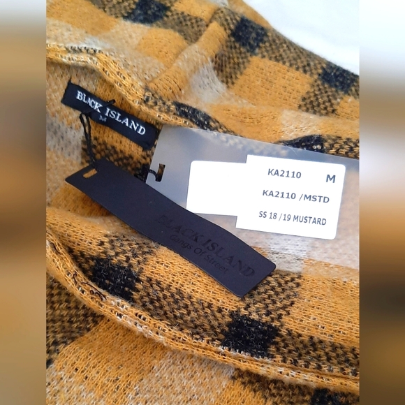 Black Island Plaid Hooded Zip Cardigan *NWT* - Picture 8 of 10